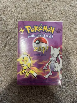 1999 Pokemon Base Set Zap! Theme Deck Vintage WOTC FACTORY SEALED - Image 1
