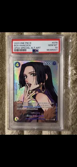 Boa Hancock SP One Piece English - Kingdoms of Intrigue (OP04-078) - PSA 10 - Image 1