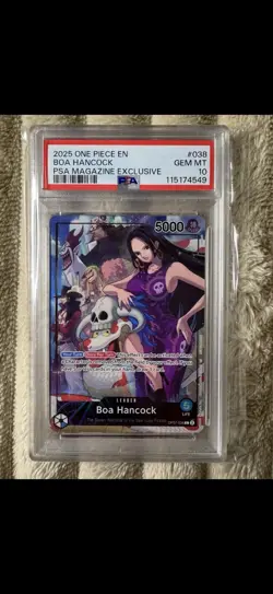 One Piece 2025 en #038 Boa Hancock Magazine Exclusive PSA 10 - Image 1