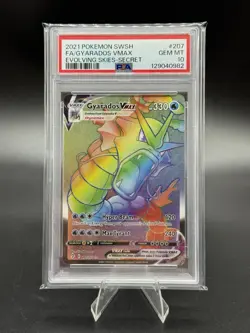 Gyarados VMAX - PSA 10 - 207/203 - Evolving Skies - Rainbow Hyper Rare - Pokemon - Image 1