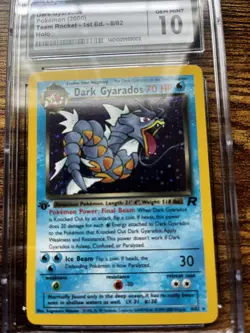 Dark Gyarados Holo 1st Edition 8/82 CGC Gem Mint 10 Pokemon Team Rocket 2000 🌊 - Image 2