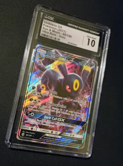 2017 Pokemon TCG: Sun & Moon - Umbreon GX #80/149 Holo Rare - Gem Mint CGC 10 - Image 2