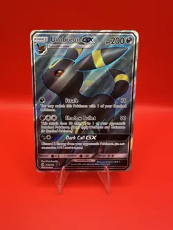 Pokemon TCG Umbreon GX Full Art Holo Card 142/149 Sun and Moon Base Set LP+ - Image 1