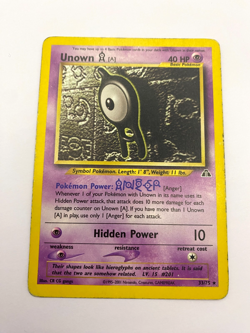 Pokemon Card - Unown [A] 33/75 Neo Discovery *HP* Rare - Image 1
