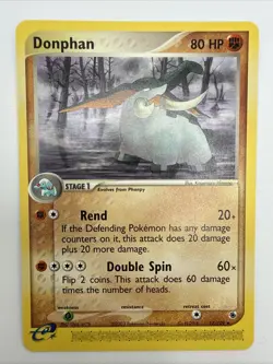 Donphan 17/109 EX Ruby & Sapphire Regular Rare Pokemon Card - Image 3