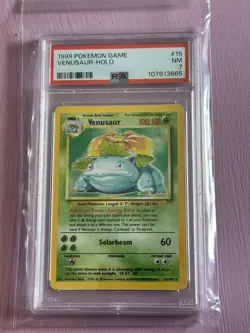 Venusaur 015/102 Base Set Holo PSA 7 Pokemon Card - Image 1