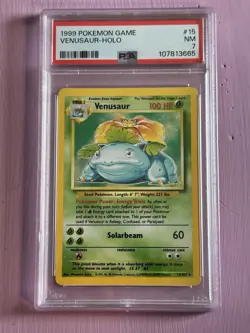 Venusaur 015/102 Base Set Holo PSA 7 Pokemon Card - Image 3