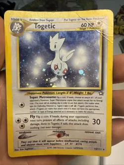 Pokemon TCG Neo Genesis Togetic #16/111 Unlimited Holo Rare Card - Image 2