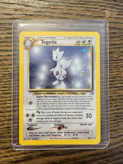 Togetic Neo Genesis 2000 Swirl Holo Rare Pokemon Card TCG 16/111 - Image 1