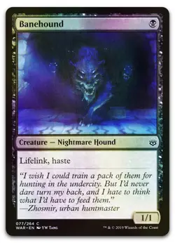 Banehound #77 (Foil) (NM) War of the Spark WAR Magic MTG - Image 1