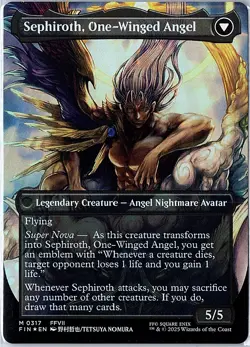 Sephiroth, Fabled SOLDIER (0317) (Borderless Foil) M FF NM - Image 2