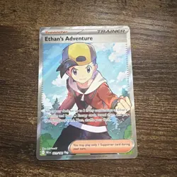 Pokemon TCG Ethans Adventure 221/182 Destined Rivals Full Art Pack Fresh Nm - Image 1