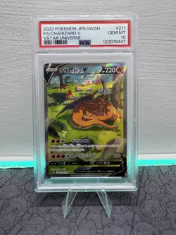 PSA 10 Charizard V 211/172 VSTAR Universe S12A Japanese Pokemon Card GEM MINT 10 - Image 1