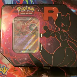Pokemon TCG: Team Rocket Tin - Mewtwo ex - Sealed Box - Promo & Boosters - Image 1