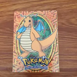 Pokemon Topps Dragonite BLACK Label 1999 149 E12 of 12 Non Holo - Image 1