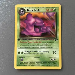 2000 Pokemon Team Rocket 1st Edition Dark Muk #41/82 - Image 2