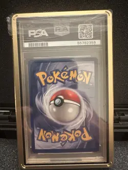 1999 Pokemon Fossil Dragonite #19 1st Edition Rare Regular PSA 7 with Gold Case - Image 2
