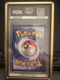 1999 Pokemon Fossil Dragonite #19 1st Edition Rare Regular PSA 7 with Gold Case - Image 4