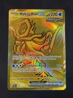 Walking Wake ex 178/131 Hyper Rare Gold Prismatic Evolutions Holo Pokemon NM - Image 1
