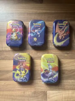 Pokemon Kanto Power Tins 5-Pack L24 |Sealed - Image 1