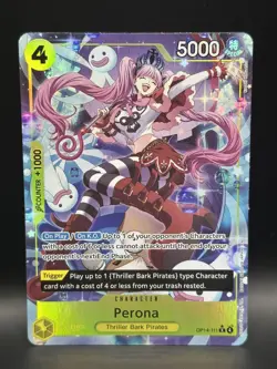 Perona Alt Art OP14-111 The Azure Sea's Seven One Piece TCG English - Image 1