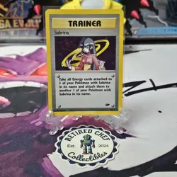 Pokemon TCG WOTC Sabrina Trainer Gym Challenge Holo Card 20/132 - Image 1