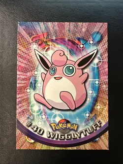 Wigglytuff #40 - 1999 Topps Pokemon TV Animation Edition Black Logo - Image 1