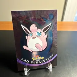 1999 Wigglytuff #40 Foil Topps Blue Logo Pokemon TV Animation Edition NM/LP - Image 1