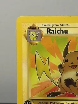 Raichu 29/62 Fossil 1st Edition Non-Holo Rare Pokemon Card NM - Image 2