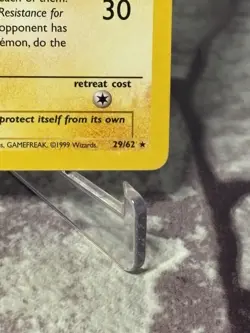 Raichu 29/62 Fossil 1st Edition Non-Holo Rare Pokemon Card NM - Image 4