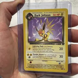 Pokemon TCG Team Rocket 38/82 Dark Jolteon Vintage Card Nintendo Uncommon Vtg LP - Image 2