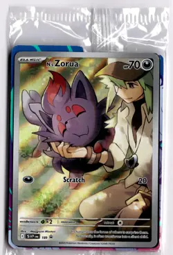N's Zorua - 189 SV: Scarlet & Violet Promo Cards Holo NM SEALED - Image 1