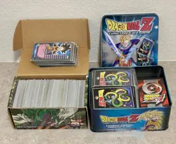 Dragon Ball Z Card Lot with Collectors Tin And Box - 900+ Cards - Image 1