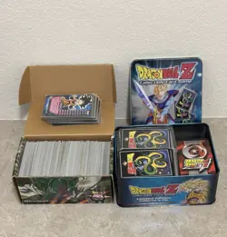 Dragon Ball Z Card Lot with Collectors Tin And Box - 900+ Cards - Image 4