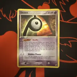 Pokemon TCG Unown Secret Rare Holo Card English, P/28, Unseen Forces - Image 1