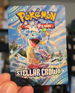 Pokemon TCG Lapras ex Stellar Crown Prerelease Trainer Tips Card NM/M - Image 1