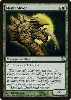 Might Sliver 1x MtG Time Spiral SP/NM - Image 1