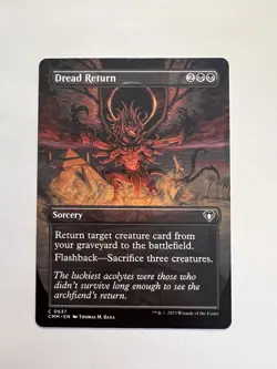 Dread Return - BORDERLESS - MTG Commander Masters - NM - Image 1
