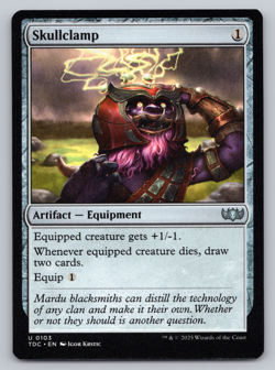 Skullclamp - Commander: Tarkir Dragonstorm - Image 1