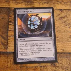 Wizards of the Coast Unwinding Clock MTG New Phyrexia Rare Artifact #164 - Image 1