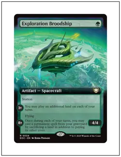1x Exploration Broodship, Extended Art, Magic the Gathering MTG NM - Image 1