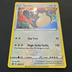 Pokemon TCG - Snorlax SWSH119 Holo Rare - SWSH Chilling Reign Promos - NM - Image 2
