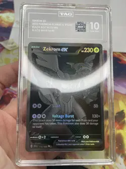 TAG 10 GEM MINT Zekrom ex Black White Rare Pokemon TCG Black Bolt 172/086 - Image 2