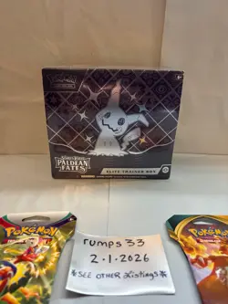 Pokemon Paldean Fates ETB Elite Trainer Box New Sealed + Boosters - Image 2