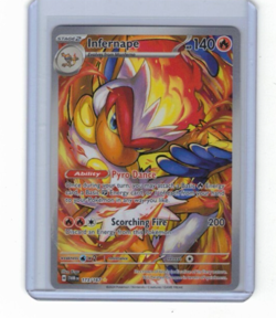 Pokemon TCG SV: Twilight Masquerade Infernape Holo 173/167 NM w/Toploader - Image 1