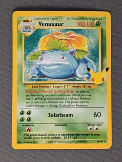 Venusaur Holo 15/102 Celebrations Classic Collection Pokemon 2021 NM - Image 1