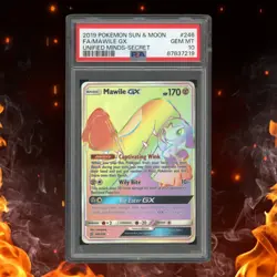 Pokemon Unified Minds MAWILE GX 246/236 Secret Rare PSA 10 - Image 1