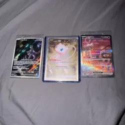 Pokemon TCG 151 UPC Promo Set Mew 053, Mewtwo 052, Metal Mew 205 New (SEALED) - Image 1