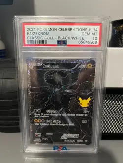 2021 Pokemon Celebrations Classic Black & White #114 FA Zekrom PSA 10 - Image 1