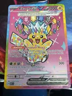 Pokemon Pikachu Ex 277/217 Ascended Heroes Perfect condition 10 contender - Image 1